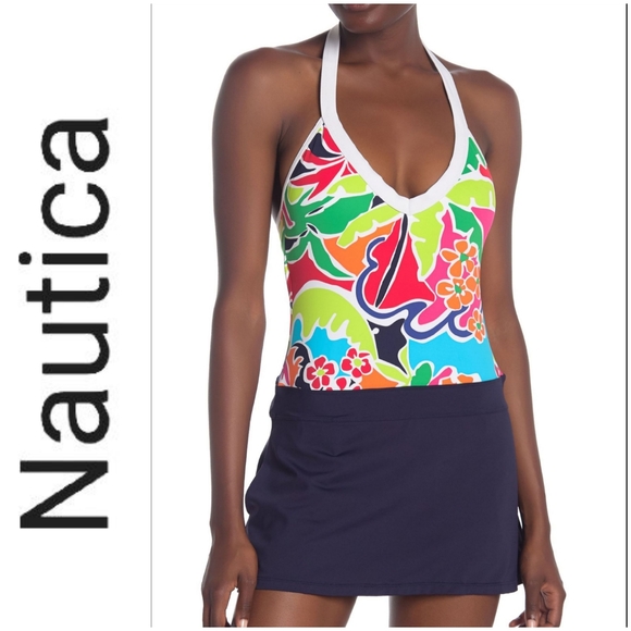 🆕️ NAUTICA Cocktails on the Bow Halter Swimsuit!